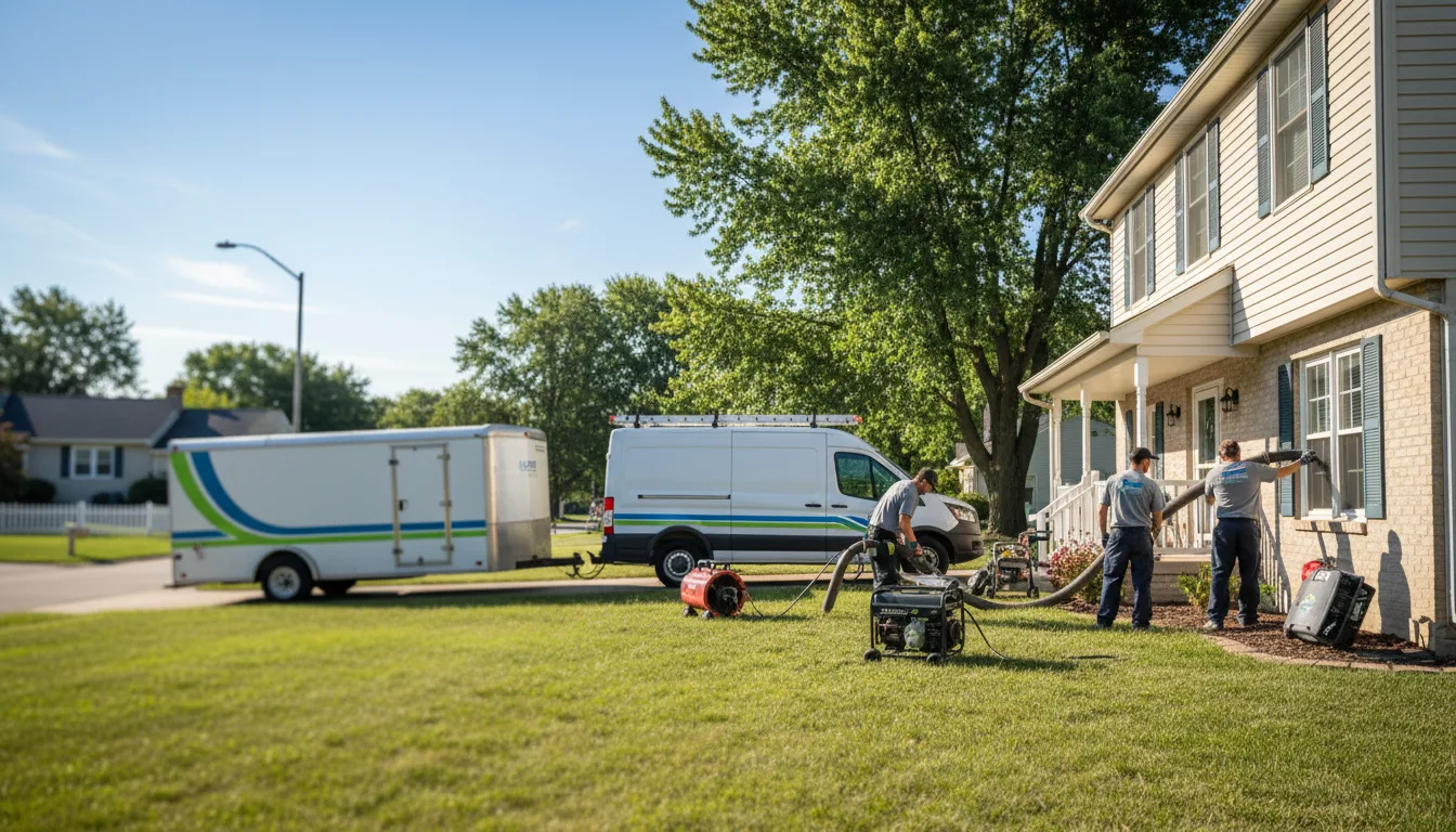 Flooded Basement Restoration And Cleanup With Repair in Clayton, IL near me